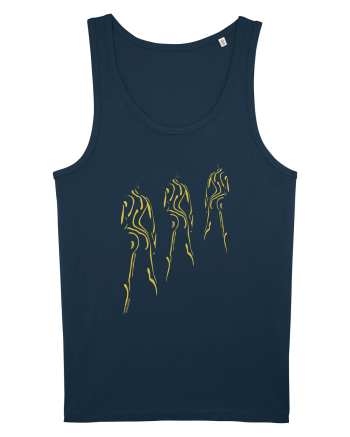 3 shadows, gold  Navy