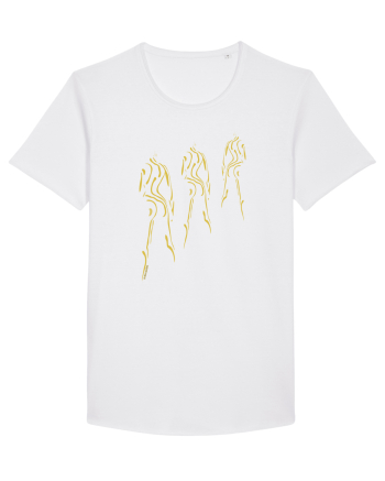 3 shadows, gold  White