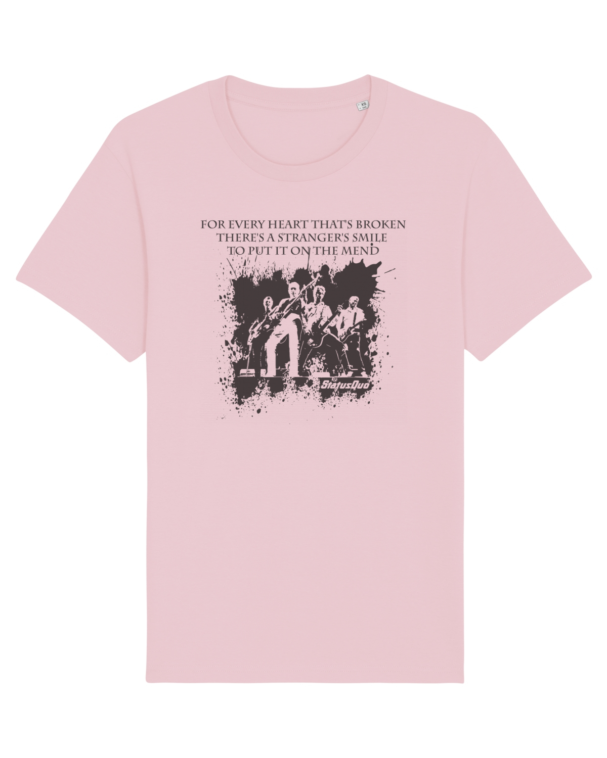 Tricou mânecă scurtă Unisex Rocker Cotton Pink