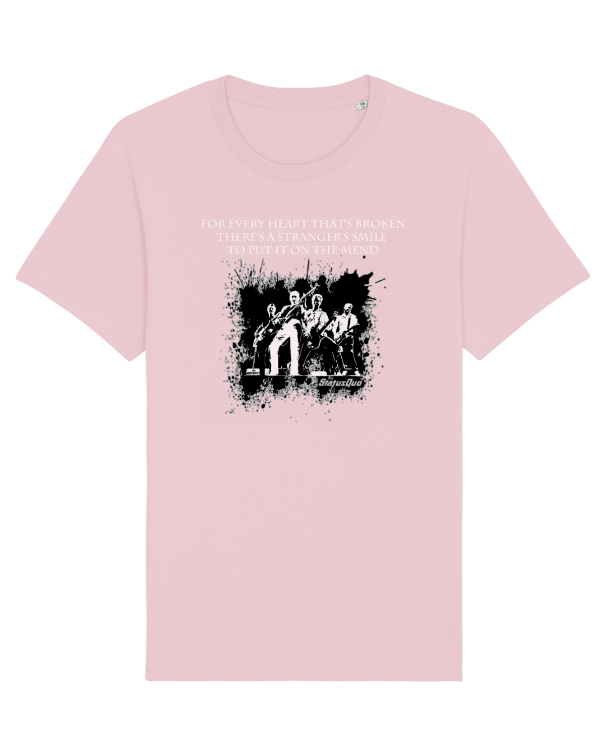 Tricou mânecă scurtă Unisex Rocker Cotton Pink