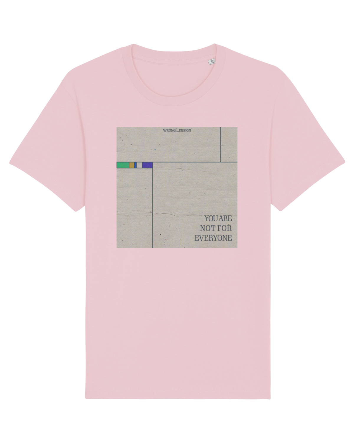 Tricou mânecă scurtă Unisex Rocker Cotton Pink