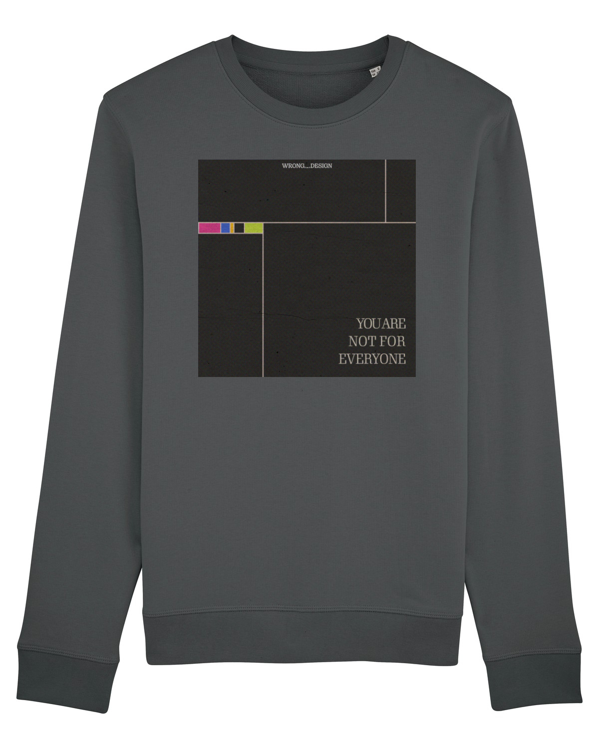 Bluză mânecă lungă Unisex Rise Anthracite