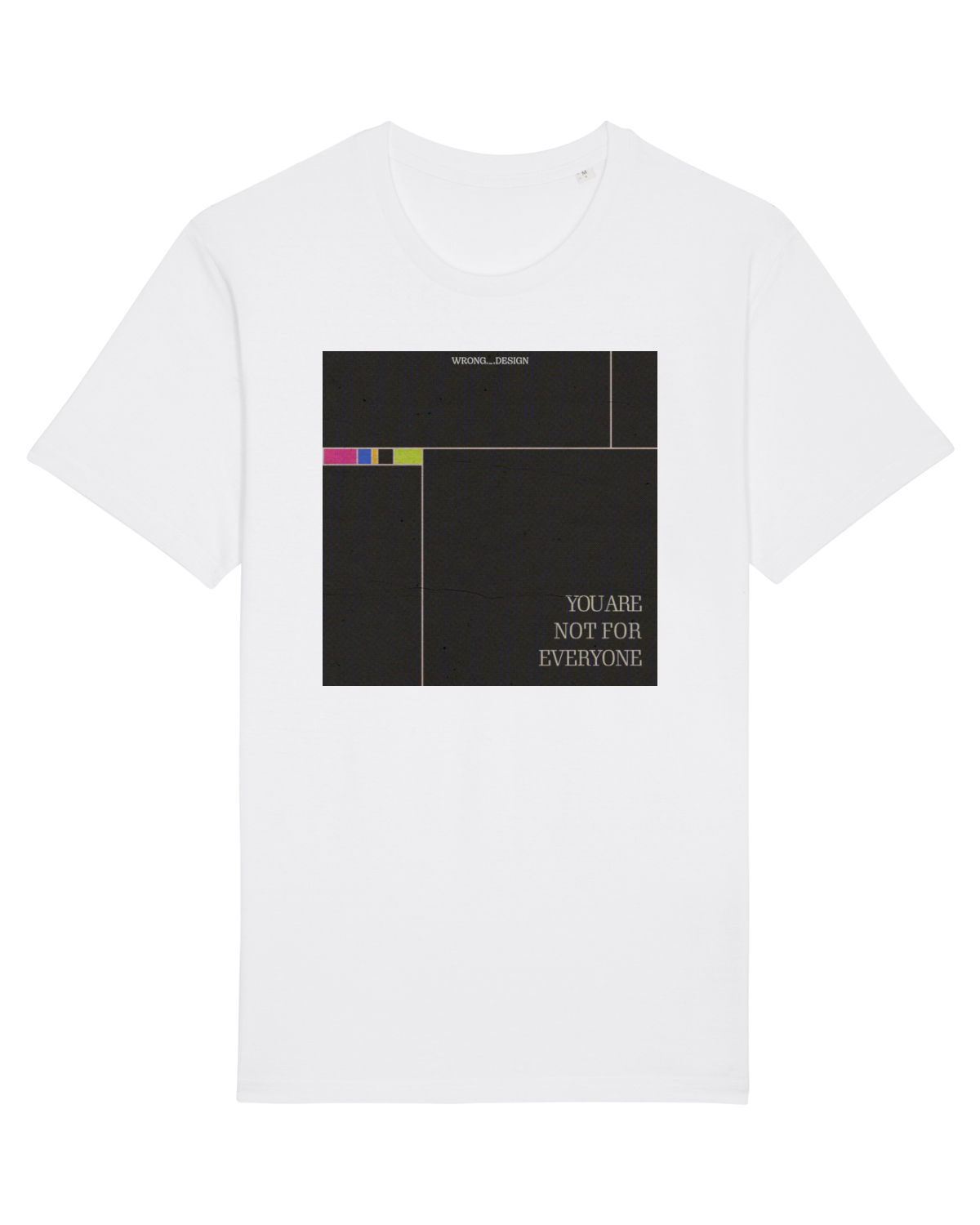 Tricou mânecă scurtă Unisex Rocker White