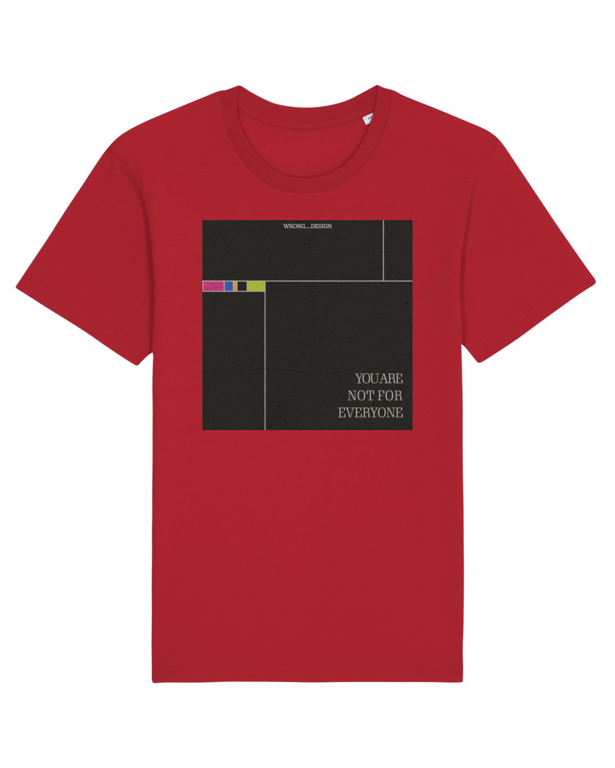 Tricou mânecă scurtă Unisex Rocker Red