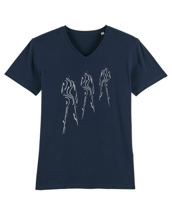 3 shadows, silver  French Navy