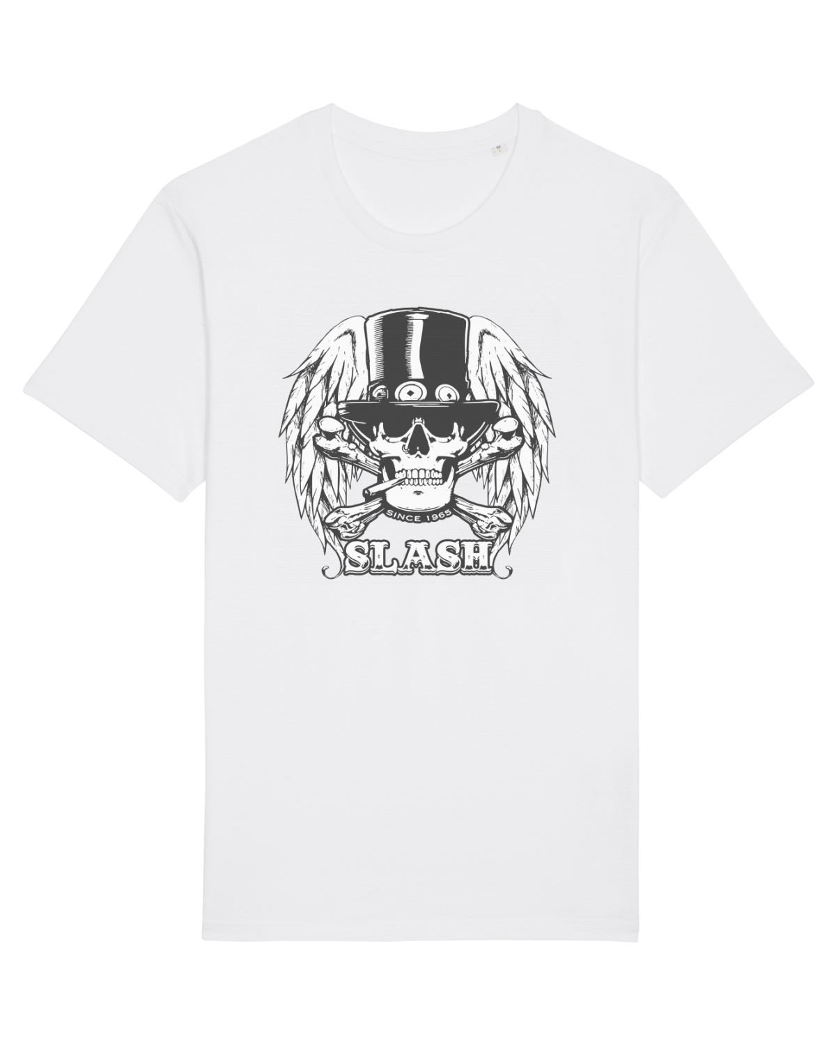 Tricou mânecă scurtă Unisex Rocker White