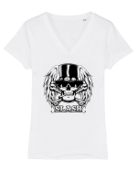 SLASH - Guns N' Roses 3 Tricou mânecă scurtă guler V Damă Evoker