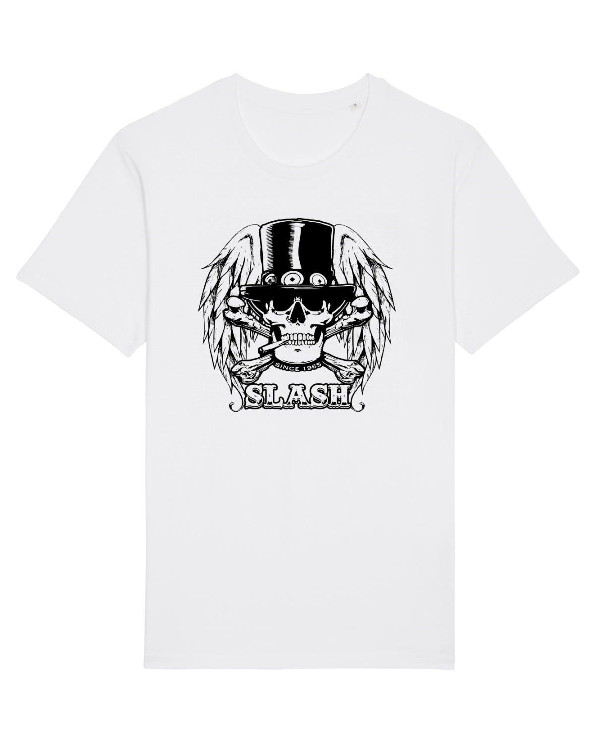 Tricou mânecă scurtă Unisex Rocker White