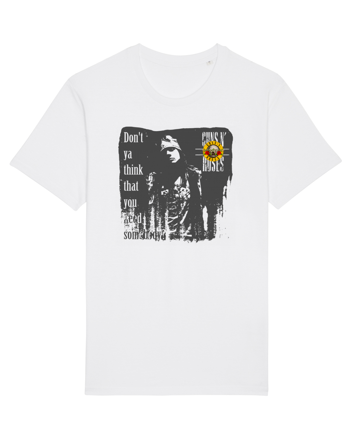 Tricou mânecă scurtă Unisex Rocker White