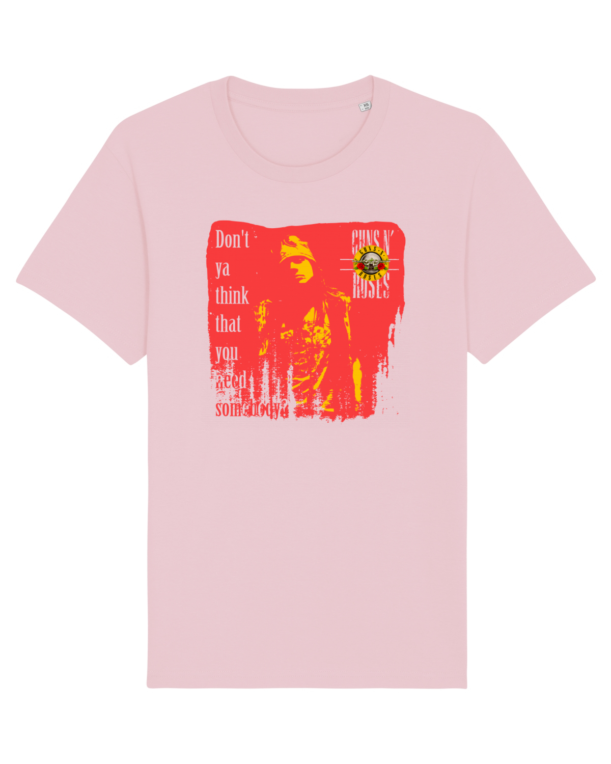 Tricou mânecă scurtă Unisex Rocker Cotton Pink