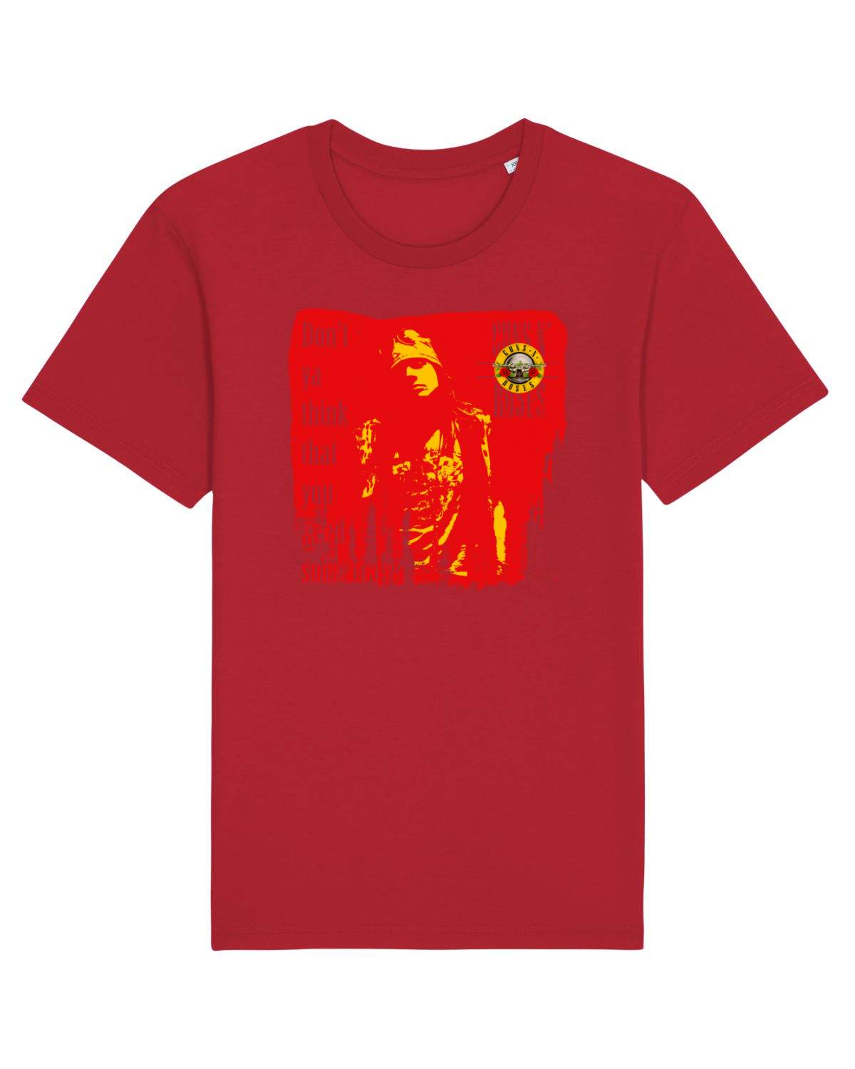 Tricou mânecă scurtă Unisex Rocker Red