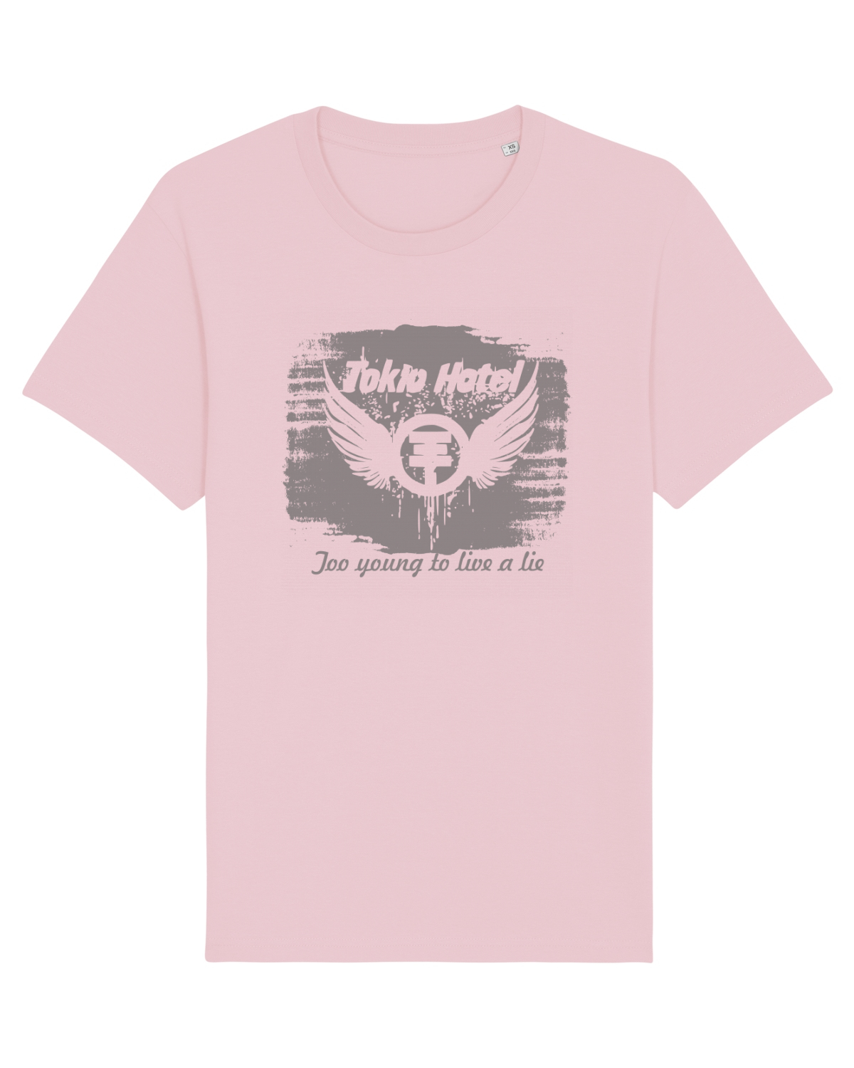 Tricou mânecă scurtă Unisex Rocker Cotton Pink