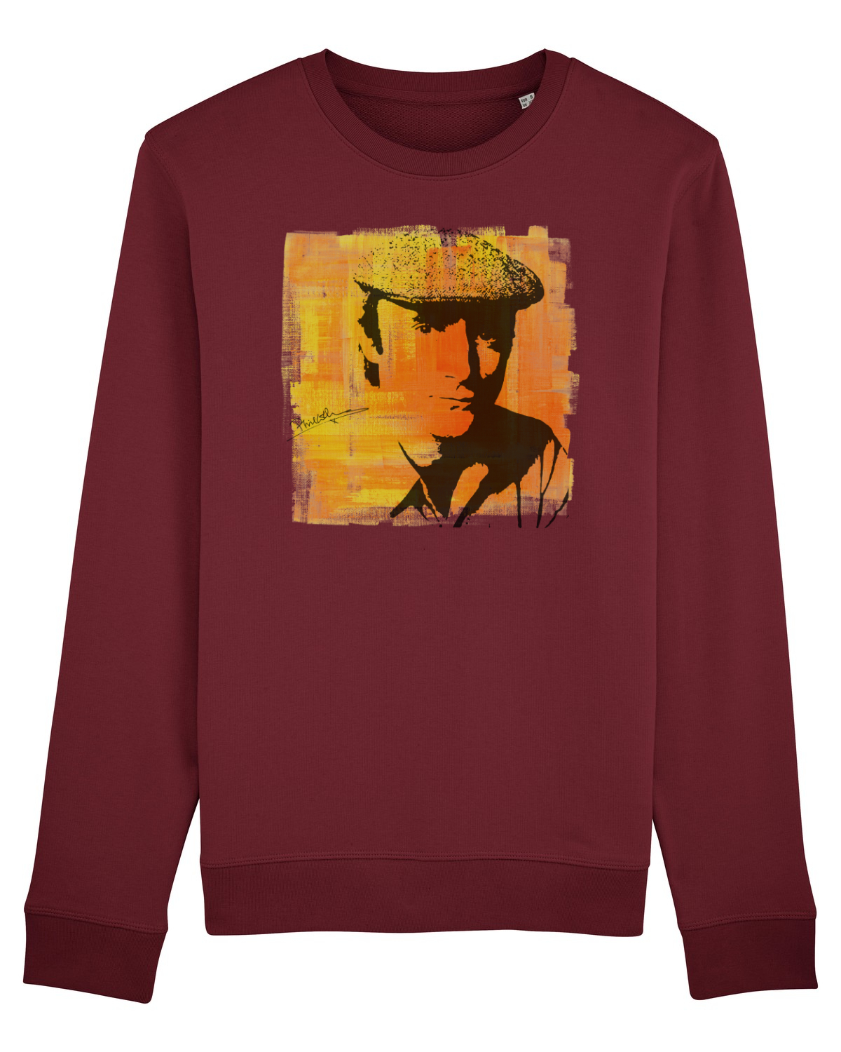 Bluză mânecă lungă Unisex Rise Burgundy