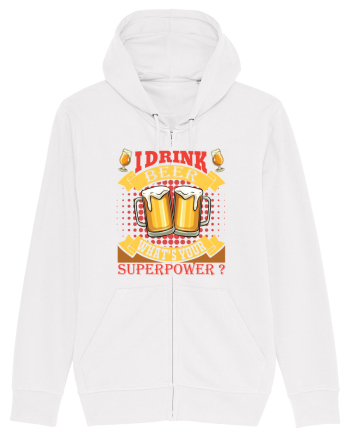 I Drink Beer What's Your Superpower White