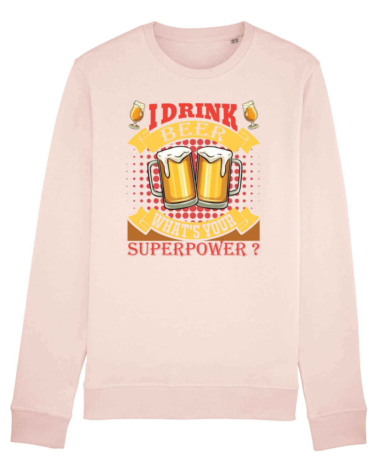 Bluză mânecă lungă Unisex Rise Candy Pink