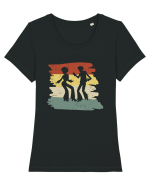 70s Disco Dancer Tricou mânecă scurtă guler larg fitted Damă Expresser