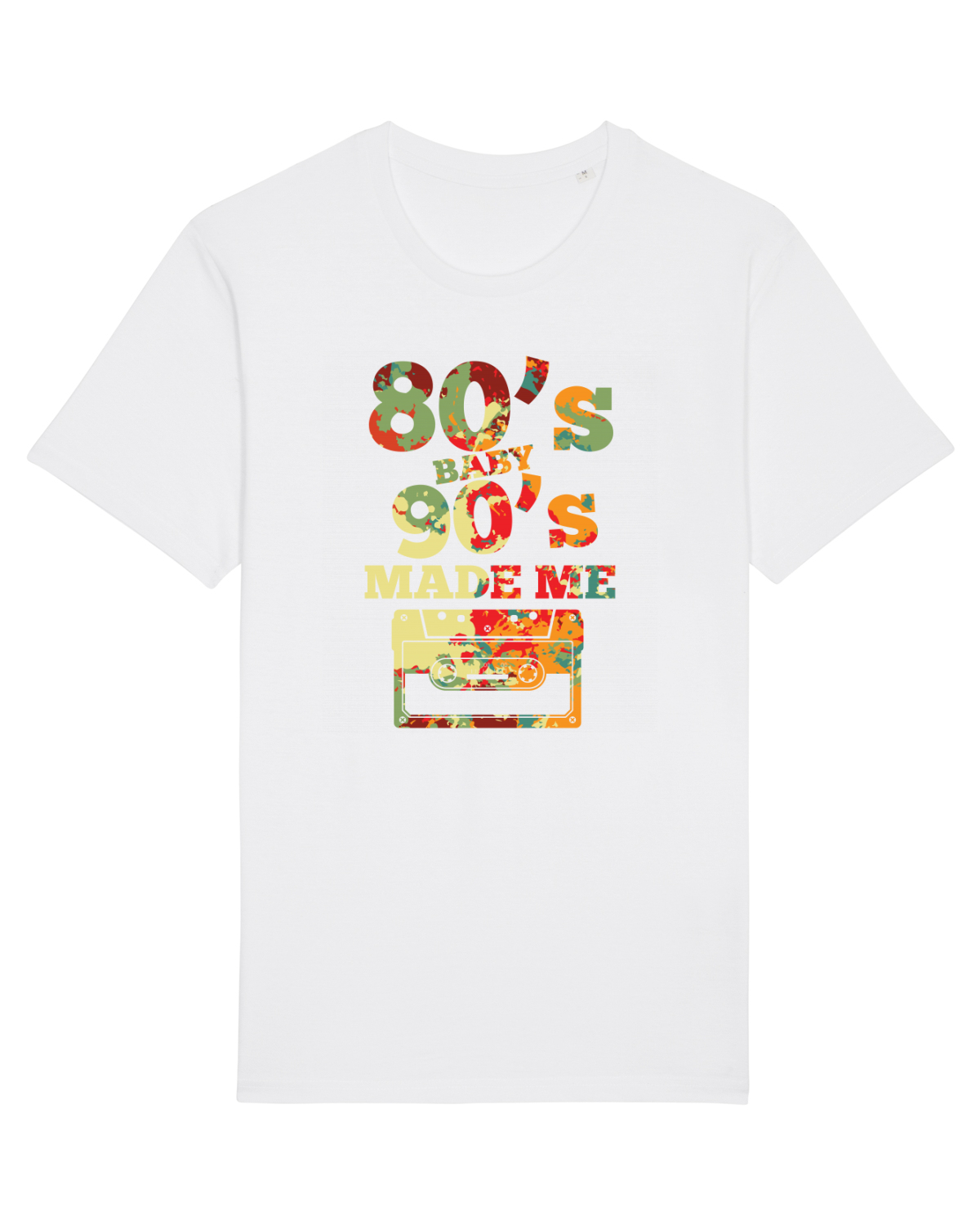 Tricou mânecă scurtă Unisex Rocker White