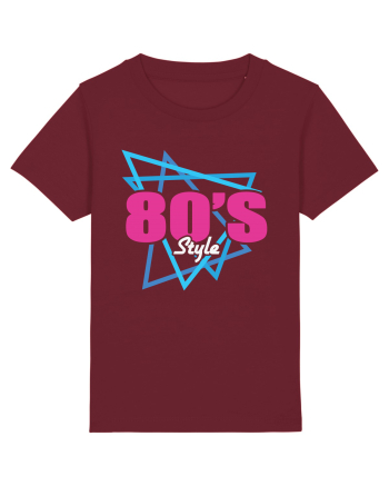 80s Style Burgundy
