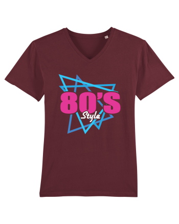 80s Style Burgundy
