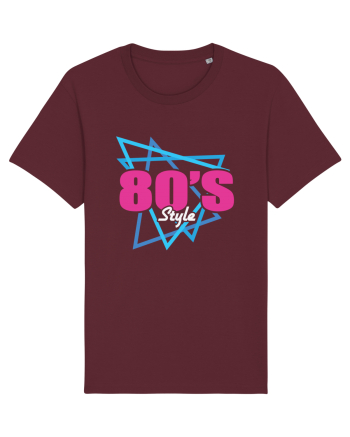 80s Style Burgundy