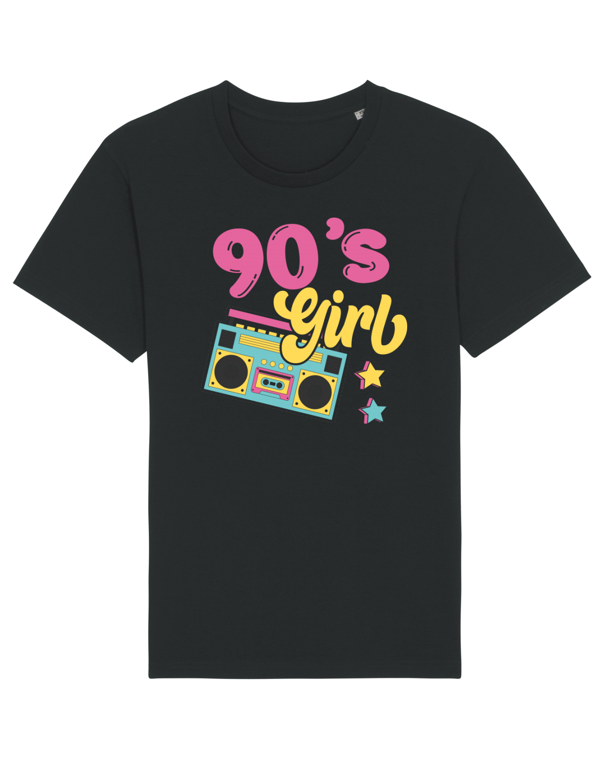 Tricou mânecă scurtă Unisex Rocker Black