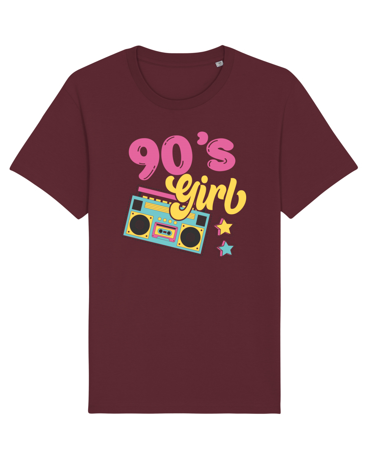 Tricou mânecă scurtă Unisex Rocker Burgundy