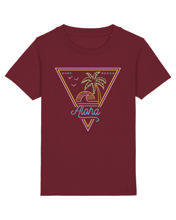 Aloha 80s Style Vintage Burgundy