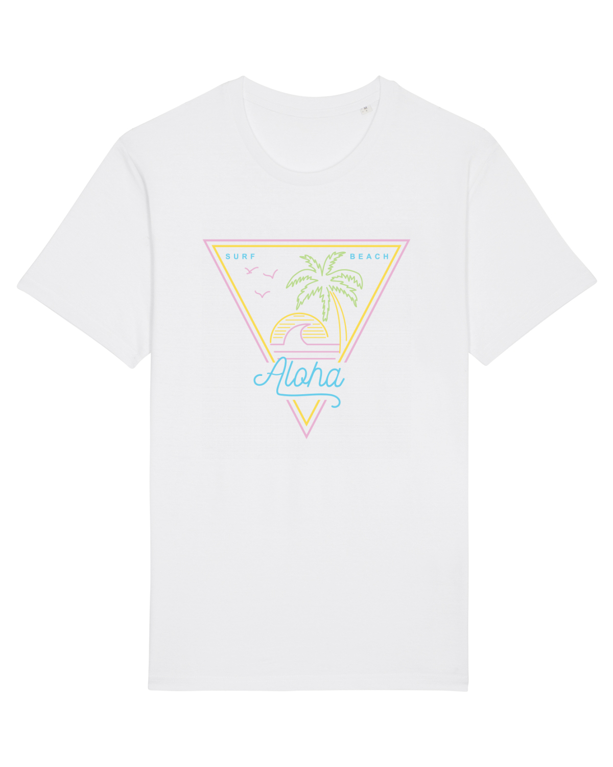 Tricou mânecă scurtă Unisex Rocker White