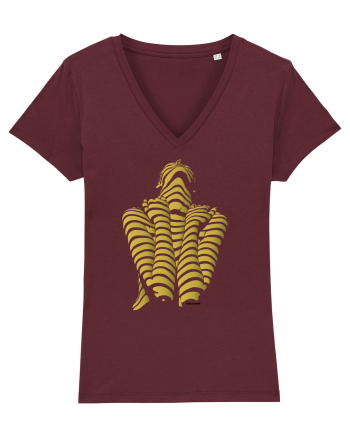 Line-up, gold  Burgundy