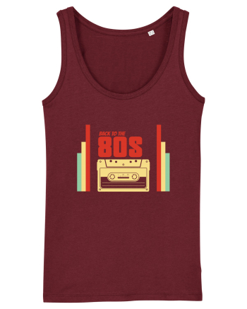 Back To 80s Vintage Style Burgundy