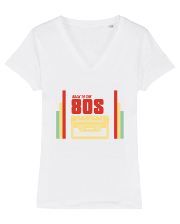 Back To 80s Vintage Style White