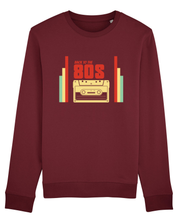 Back To 80s Vintage Style Burgundy