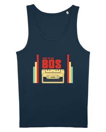 Back To 80s Vintage Style Navy