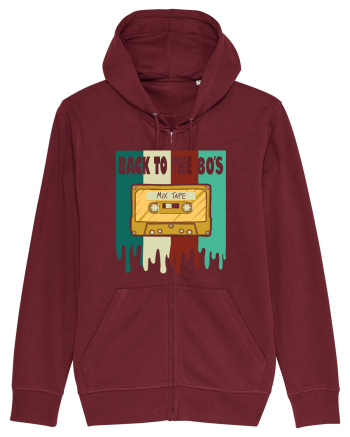 Back To The 80s Cassette Tape Burgundy