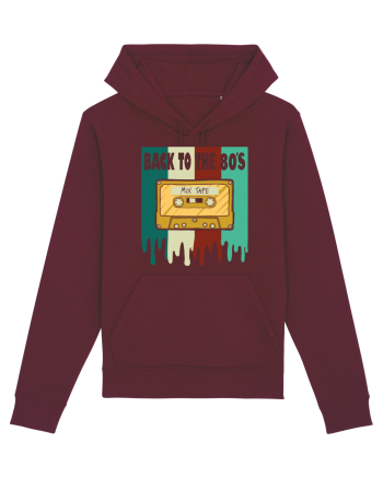 Back To The 80s Cassette Tape Burgundy