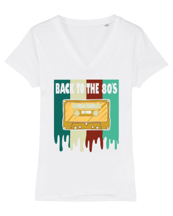 Back To The 80s Cassette Tape White