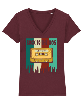 Back To The 80s Cassette Tape Burgundy