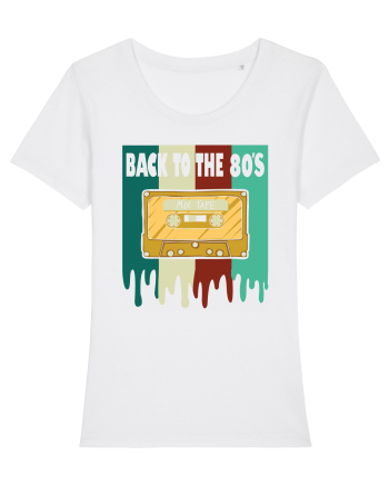 Back To The 80s Cassette Tape White
