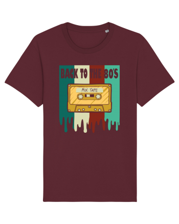 Back To The 80s Cassette Tape Burgundy