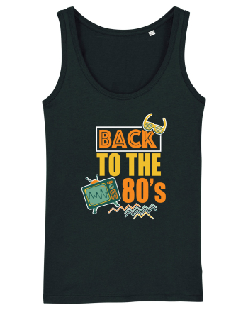 Back To The 80s Vintage Style Black