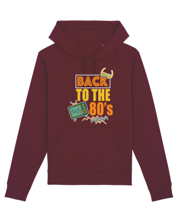 Back To The 80s Vintage Style Burgundy