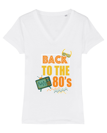 Back To The 80s Vintage Style White