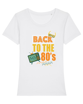 Back To The 80s Vintage Style White