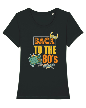 Back To The 80s Vintage Style Black