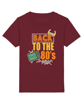 Back To The 80s Vintage Style Burgundy