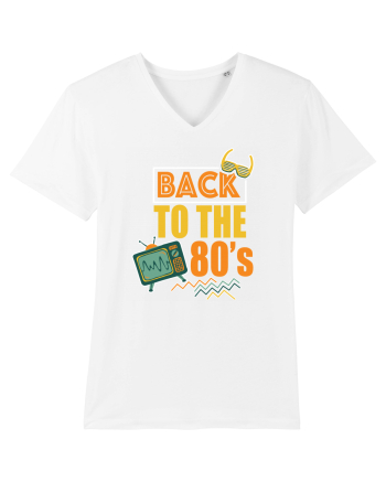 Back To The 80s Vintage Style White