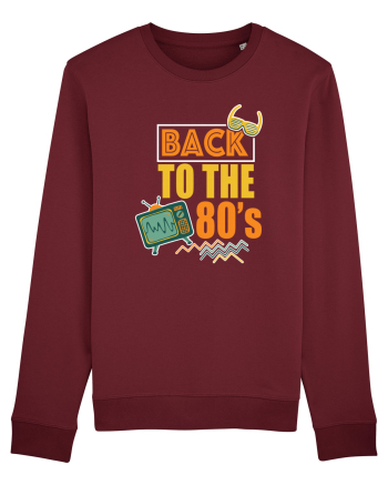Back To The 80s Vintage Style Burgundy