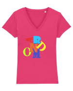 Random Tricou mânecă scurtă guler V Damă Evoker