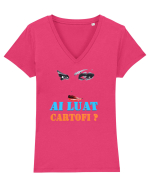 Sotia cea rea Tricou mânecă scurtă guler V Damă Evoker