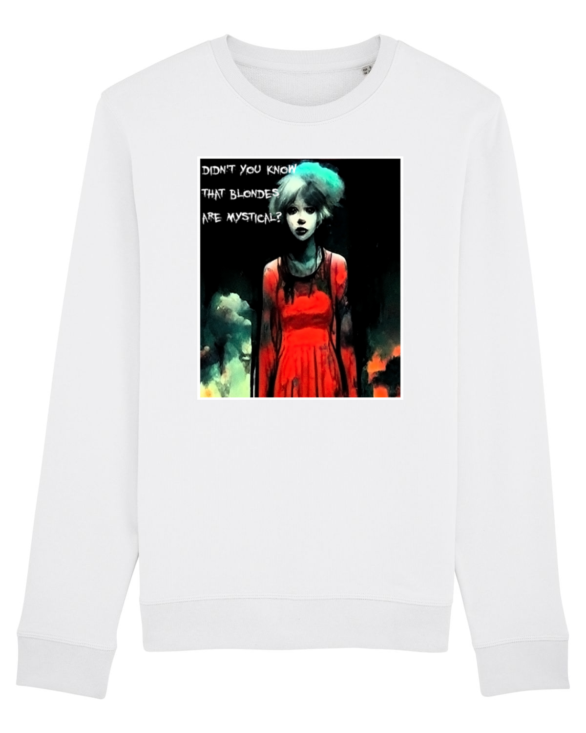 Bluză mânecă lungă Unisex Rise White